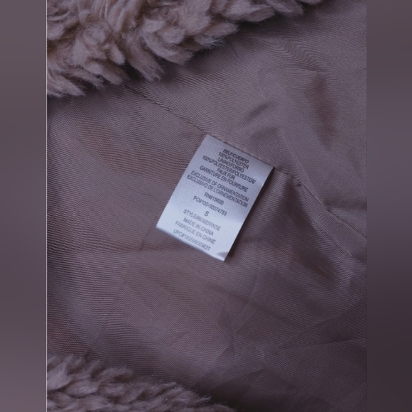 Democracy Teddy Coat Faux Fur Open Front Size Small Cozy Comfy Soft Lined - Picture 7 of 10